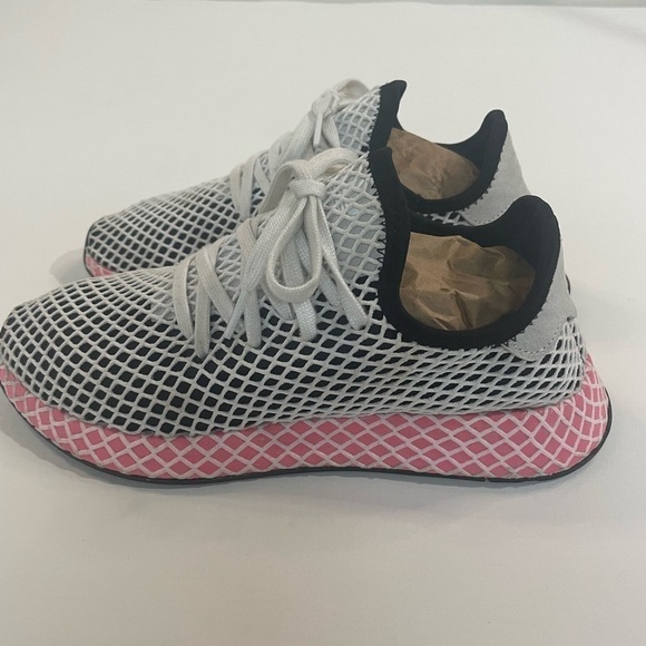 Adidas Deerupt Sneakers Pull-on Running Shoes, Stretchy Size 6.5 - Picture 5 of 14